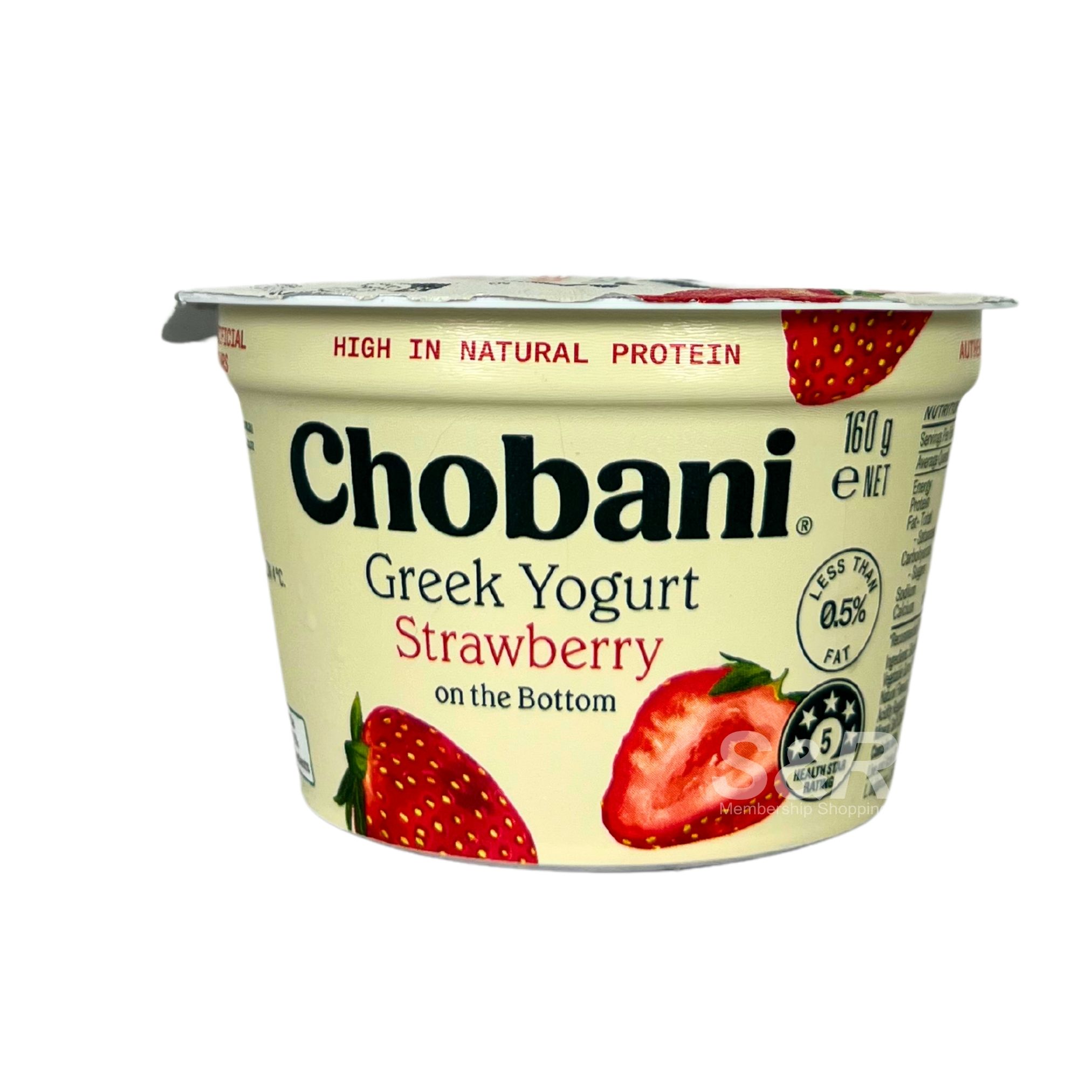 Chobani Strawberry Greek Yogurt 160g Chobani Strawberry Greek Yogurt 160g